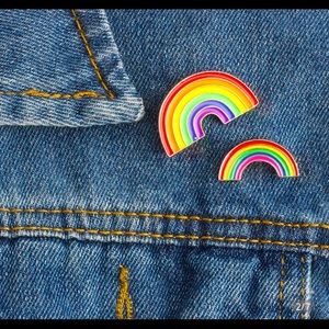 Single Large Pride Rainbow Pin